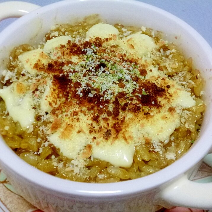 残ったカレーをドリアにアレンジ！サク！トロ！美味！